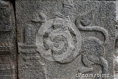 Veerabhadra temple Lepakshi India Stock Photo