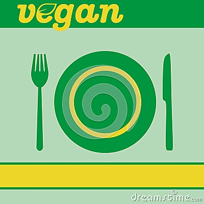 Vegan Vector Illustration