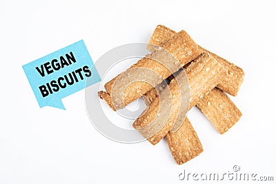 Vegan biscuits. Lifestyle, natural product, fiber and healthy Stock Photo