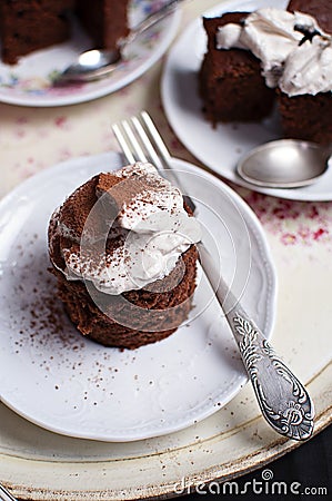 Vegan chocolate cake Stock Photo