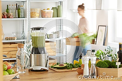 Vegan eco kitchen Stock Photo