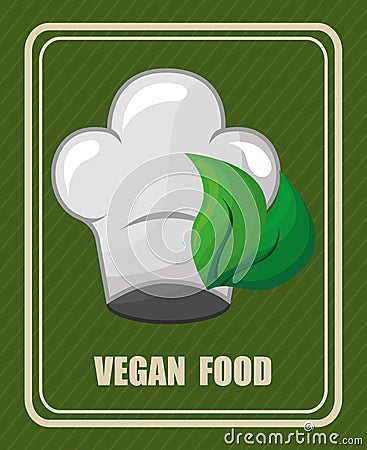 Vegan food Vector Illustration