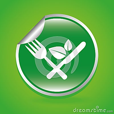 Vegan food Vector Illustration