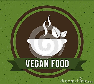 Vegan food Vector Illustration