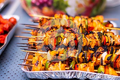 Vegan Grilled. barbeque. BBQ vegetables Stock Photo