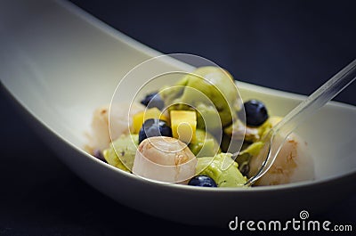 Vegan ice-cream with avocade Stock Photo