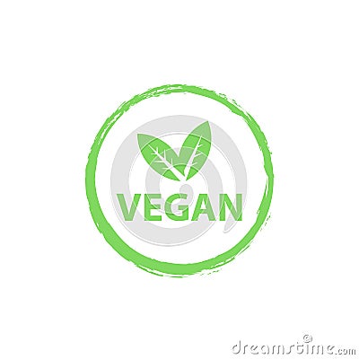 Vegan logo, organic bio logos or sign. Raw, healthy food badges, tags set for cafe, restaurants, products packaging etc Vector Illustration