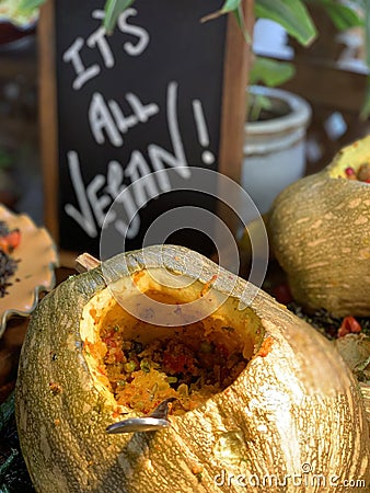 Vegan Meal or Veganism or environmental veganism Stock Photo