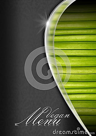 Vegan Menu Menu Template Stock Photo