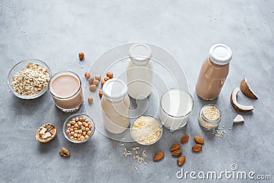 Vegan plant based milk Stock Photo