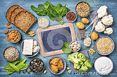 Vegan protein sources Stock Photo