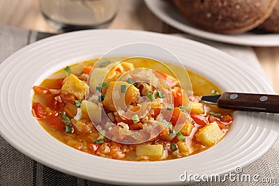 Vegan soup Stock Photo