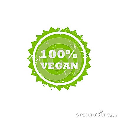 VEGAN stamp sign Vector Illustration