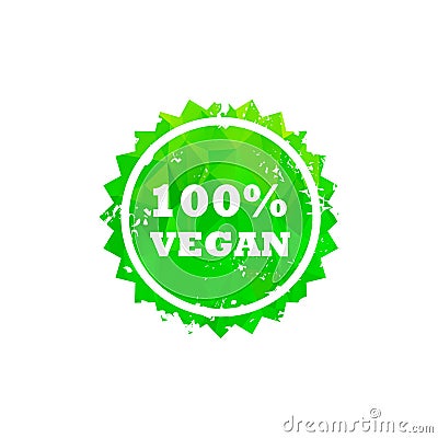 VEGAN stamp sign. Vector Illustration