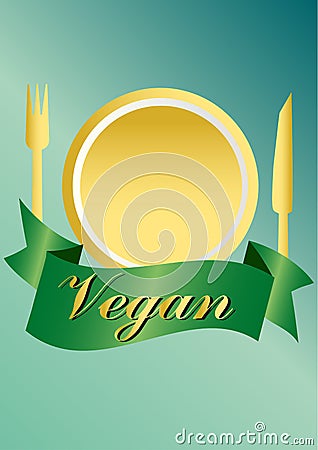 Vegan / vegetarian series Vector Illustration