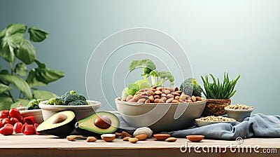Vegan, Vegetarianism, a system of eating a plant-based diet. Veganism, exclusion of animal products, lifestyle, fruits Stock Photo