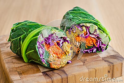 Vegan Wrap Stock Photo