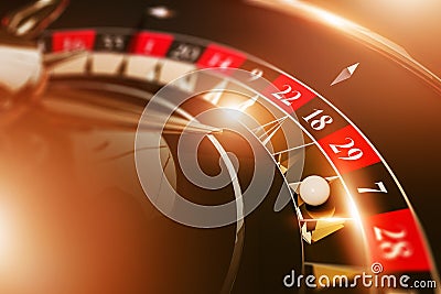 Vegas Casino Roulette Game Stock Photo