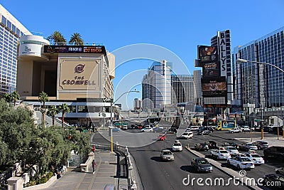 Vegas strip view Editorial Stock Photo