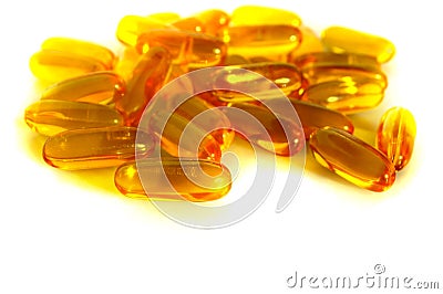 Vege cap oil pill Stock Photo