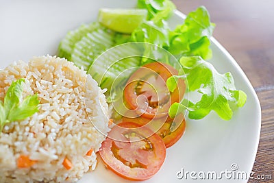 Vege Rice Stock Photo