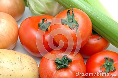 Vegetable collection - tomato Stock Photo