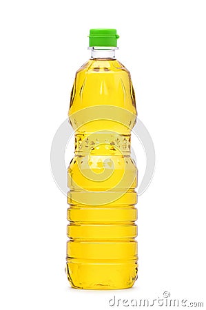 Vegetable Cooking Oil in PET bottle Stock Photo