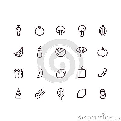 Vegetable icon Vector Illustration