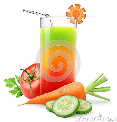 Vegetable juice Stock Photo