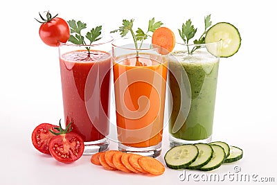 Vegetable juice Stock Photo