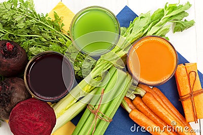 Vegetable juice Stock Photo