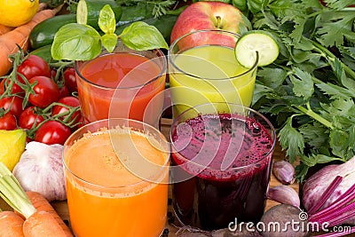 Vegetable juice Stock Photo