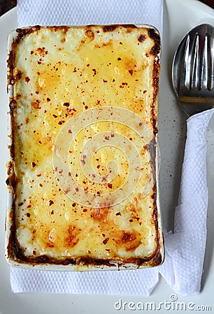 Vegetable lasagna Stock Photo