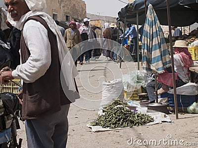 Vegetable market, Tunisia Editorial Stock Photo