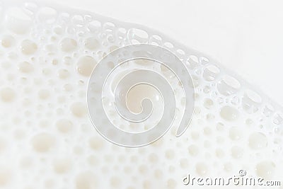 Vegetable milk close-up. Detailed macro photo, Stock Photo