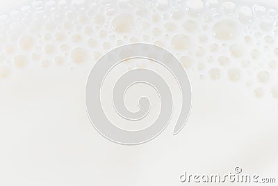 Vegetable milk closeup. Detailed macro photo Stock Photo