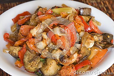 Vegetable ragout Stock Photo