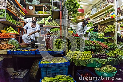 Vegetable salesman in Mumbai India Editorial Stock Photo