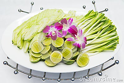 Vegetable side dishes Stock Photo
