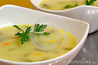 Vegetable Soup Stock Photo