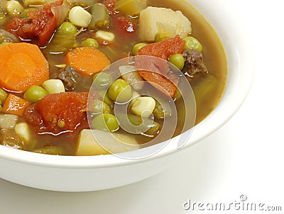 Vegetable Soup Stock Photo