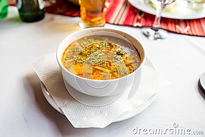 Vegetable soup Stock Photo