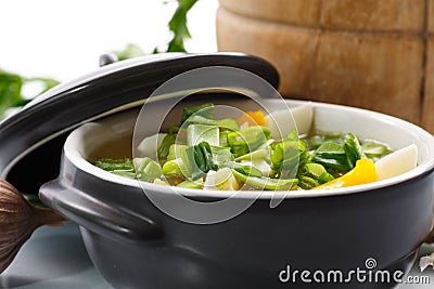 Vegetable soup Stock Photo