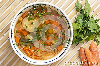Vegetable soup Stock Photo