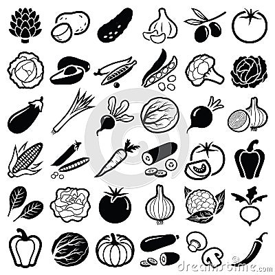 Vegetable vector icon illustration Vector Illustration