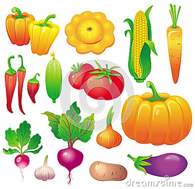 Vegetables Vector Illustration