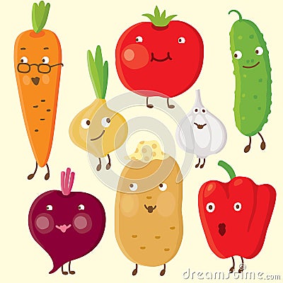 Vegetables Vector Illustration