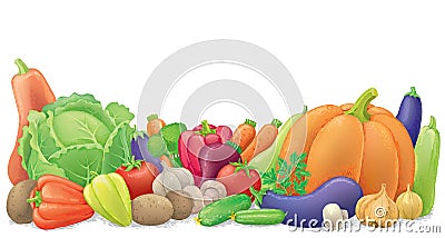 Vegetables Vector Illustration