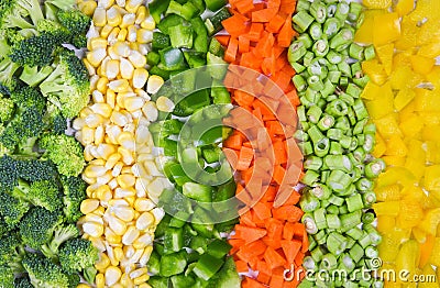 Vegetables and fruits background healthy food for life - Assorted fresh fruit yellow and green vegetables mixed selection various Stock Photo
