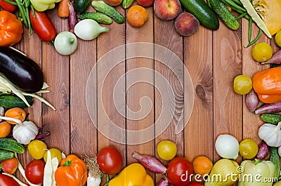 Vegetables and fruits composition Stock Photo